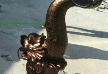 古銅色金魚銅雕塑 大型城市雕塑 商業街擺件