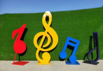 房地產音符雕塑 現代景觀擺件 幾何雕塑