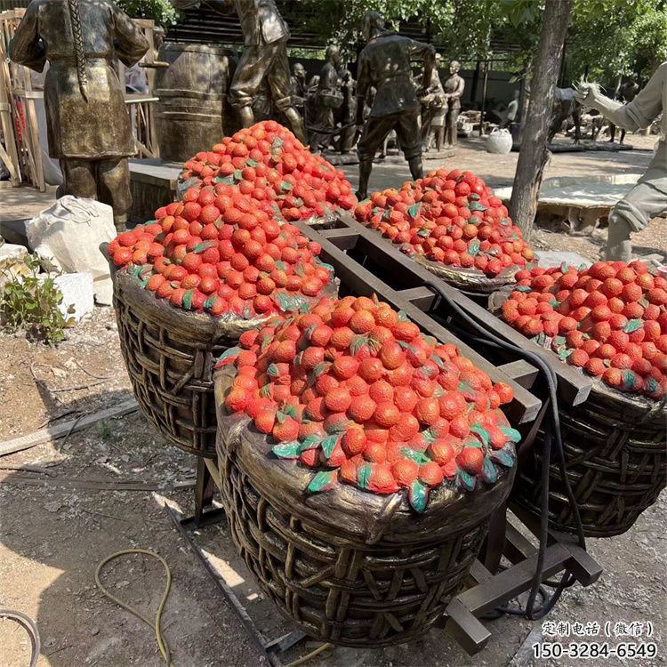 楊梅雕塑，水果仿真擺件，戶外景觀雕塑 (4)