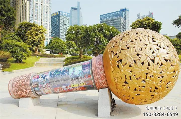 仿真麥克風(fēng)雕塑 電鍍現(xiàn)代音樂雕塑 部隊話筒雕塑