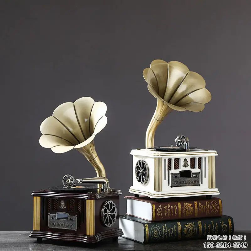 商業街麥克風雕塑 烤漆話筒雕塑 彩繪音樂雕塑