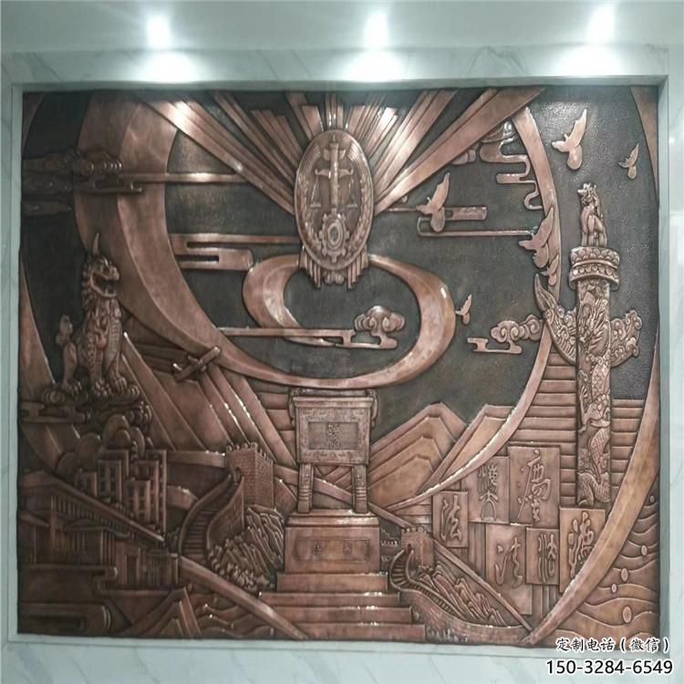 廣場浮雕定價，村標概念，鍛銅浮雕廠家選用