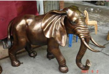 地產大象雕塑預定，露天雕塑，銅大象雕塑制作
