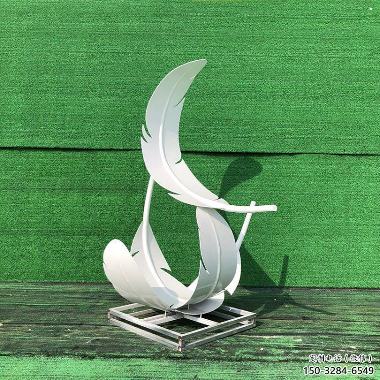 雕塑羽毛景觀制造，街景小品，景觀烤漆羽毛雕塑優價