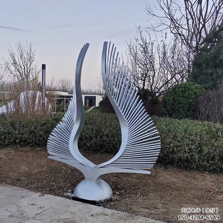 幼兒園翅膀雕塑，鐵藝文化雕塑，鑄造制作