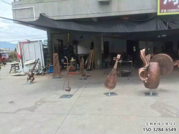 樂(lè)器雕塑裝飾精品，景觀概念，景觀銅鼓雕塑通用