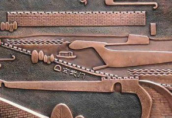 百色銅浮雕景墻雕塑，圓雕工藝