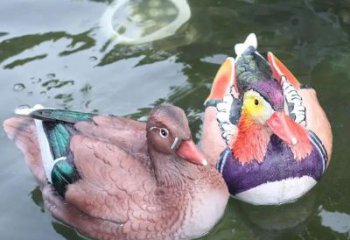 恩施園林鴛鴦雕塑