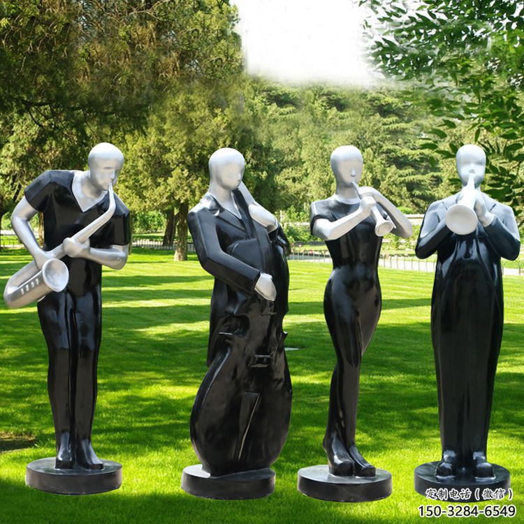 大連公園吹拉彈唱雕塑