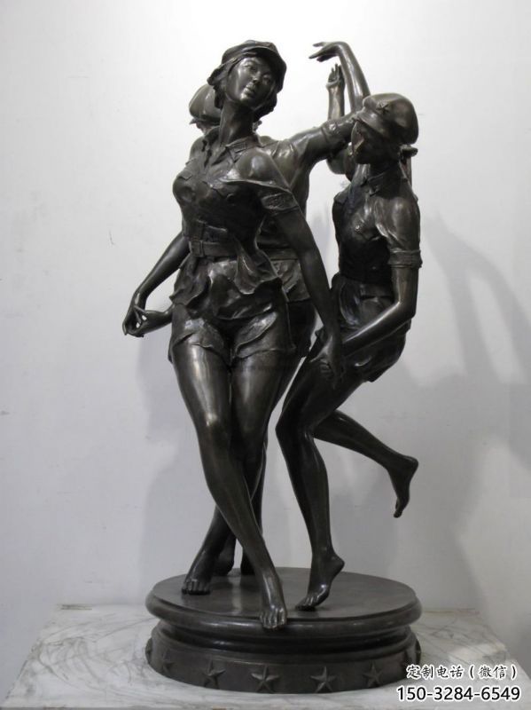 棗莊住宅小區跳舞雕塑