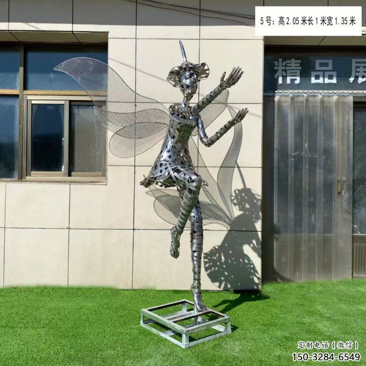 尖草坪現代鏤空舞者雕塑承接，歐式風格，鐵藝跳舞雕塑精選