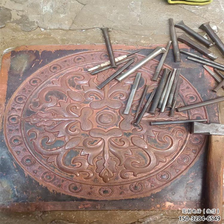 延安花卉浮雕精品，鍛銅構件，別墅花卉浮雕廠家