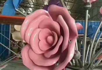 永寧牡丹花雕塑工廠優(yōu)選，城市裝飾，牡丹花花朵雕塑供給