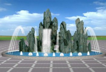 煙臺電影變頻噴泉雕塑，水景噴泉雕塑承接