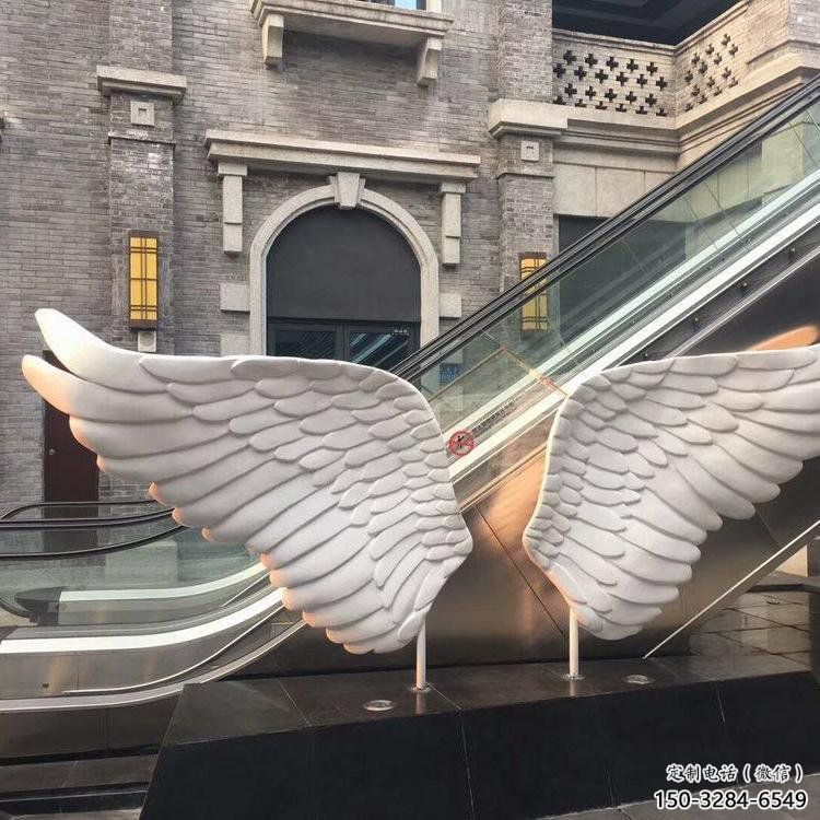 涼山景觀鳥翅雕塑制造，歐式風格，不銹鋼鳥翅雕塑定價