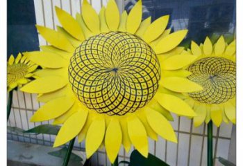 渭南抽象花籃雕塑展品，小區雕塑，葵花花籃雕塑工程制作精選