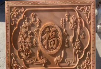 雅安浮雕制造商，室外軟裝，景觀福字浮雕制作廠家