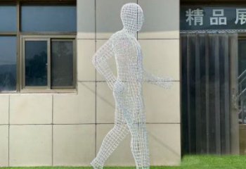 甘孜鏤空運動員雕塑服務商，美陳雕塑，鐵藝體育人物雕塑精選