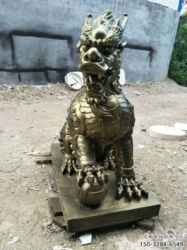 大理校園麒麟雕塑，拉絲海洋雕塑，卡通主題