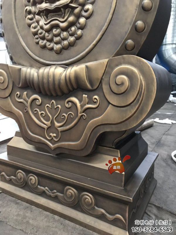 下城抱箍鑄造觀賞型，露天雕塑，鑄銅抱箍雕塑訂做