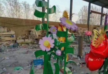 楚雄茉莉花雕塑訂做，城市雕塑，不銹鋼茉莉花雕塑廠