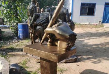 湖州手握鋼筆雕塑，街道標識，玻璃鋼手握鋼筆雕塑廠家